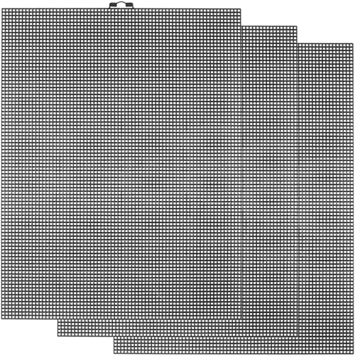 Image of Pndeyo 3 Sheets Black Fursuit Eyes Mesh, Waterproof PVC Eye Mesh Sheet, Printable Blank Plastic Canvas for Furry Cosplay Props Fursuits Handicrafts Making