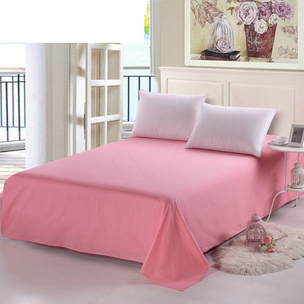 Double feuilles en coton pur pour un lit double toujours frais