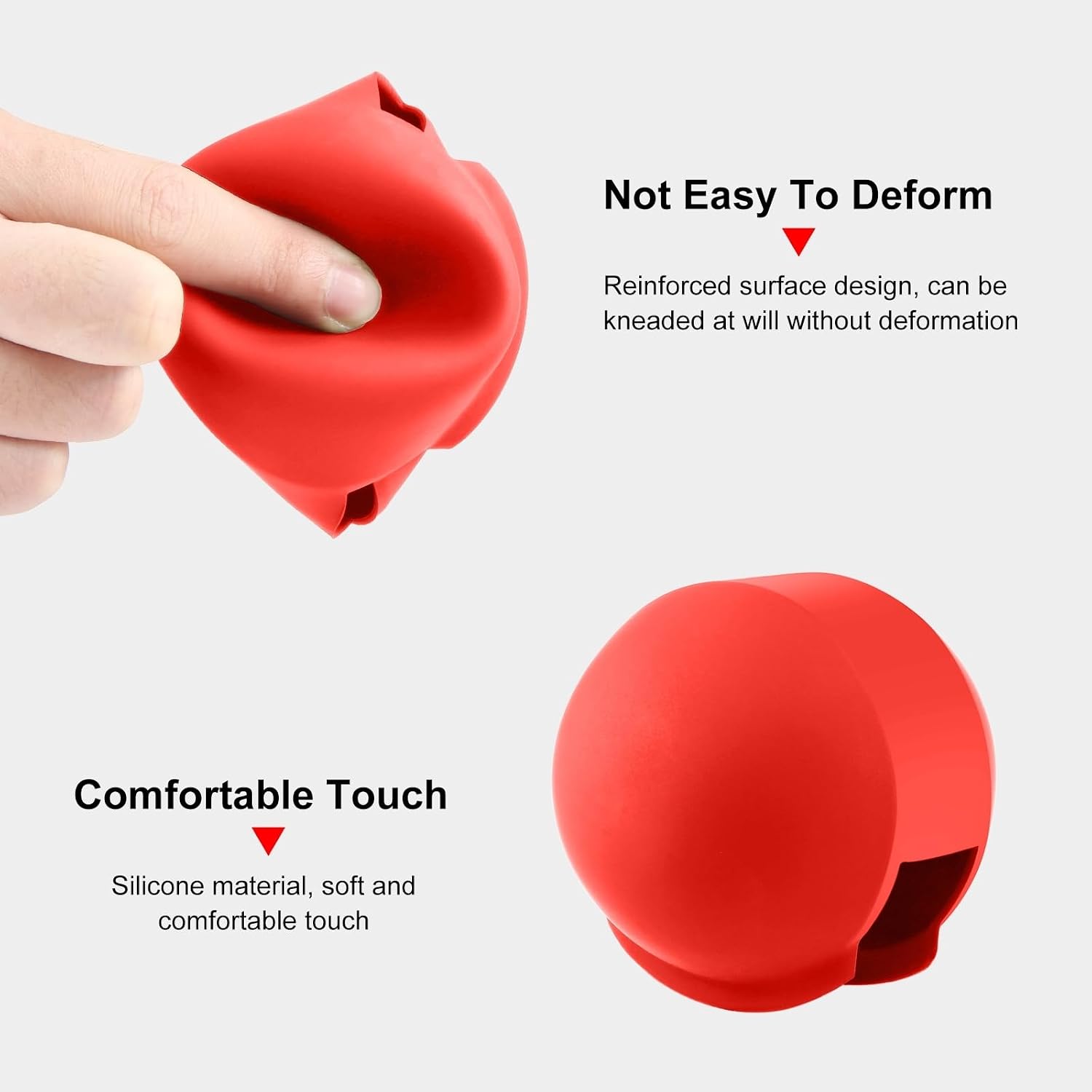 PULUZ Silicone Lens Cover for Insta360 X3 X4 Invisible Dive Housing Case, Protective Lens Cap Lens Guard Protector Insta 360 X4 Air Diving Case Action Camera Accessories (Red)