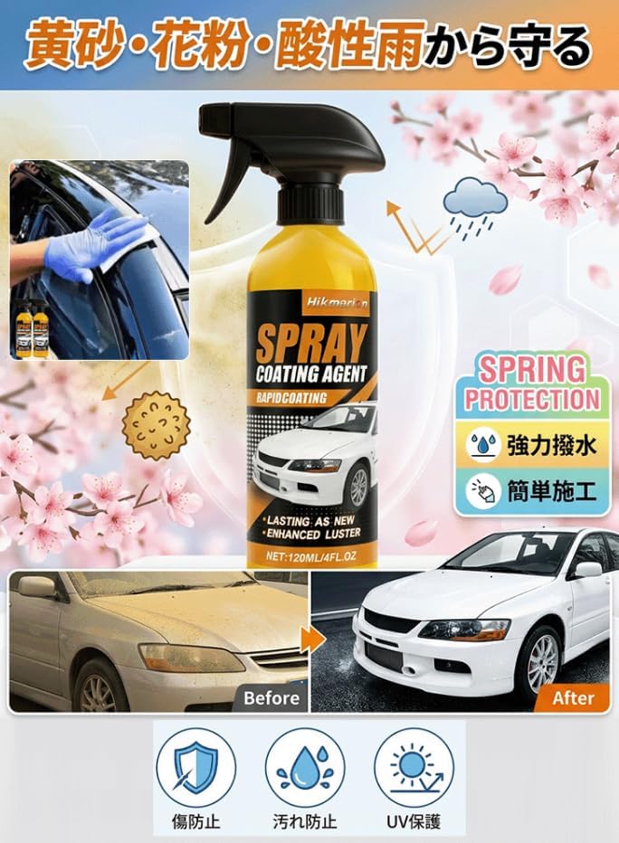 Amazon.co.jp: 【旧車が新車に激変】カー用ナノコーティングスプレー