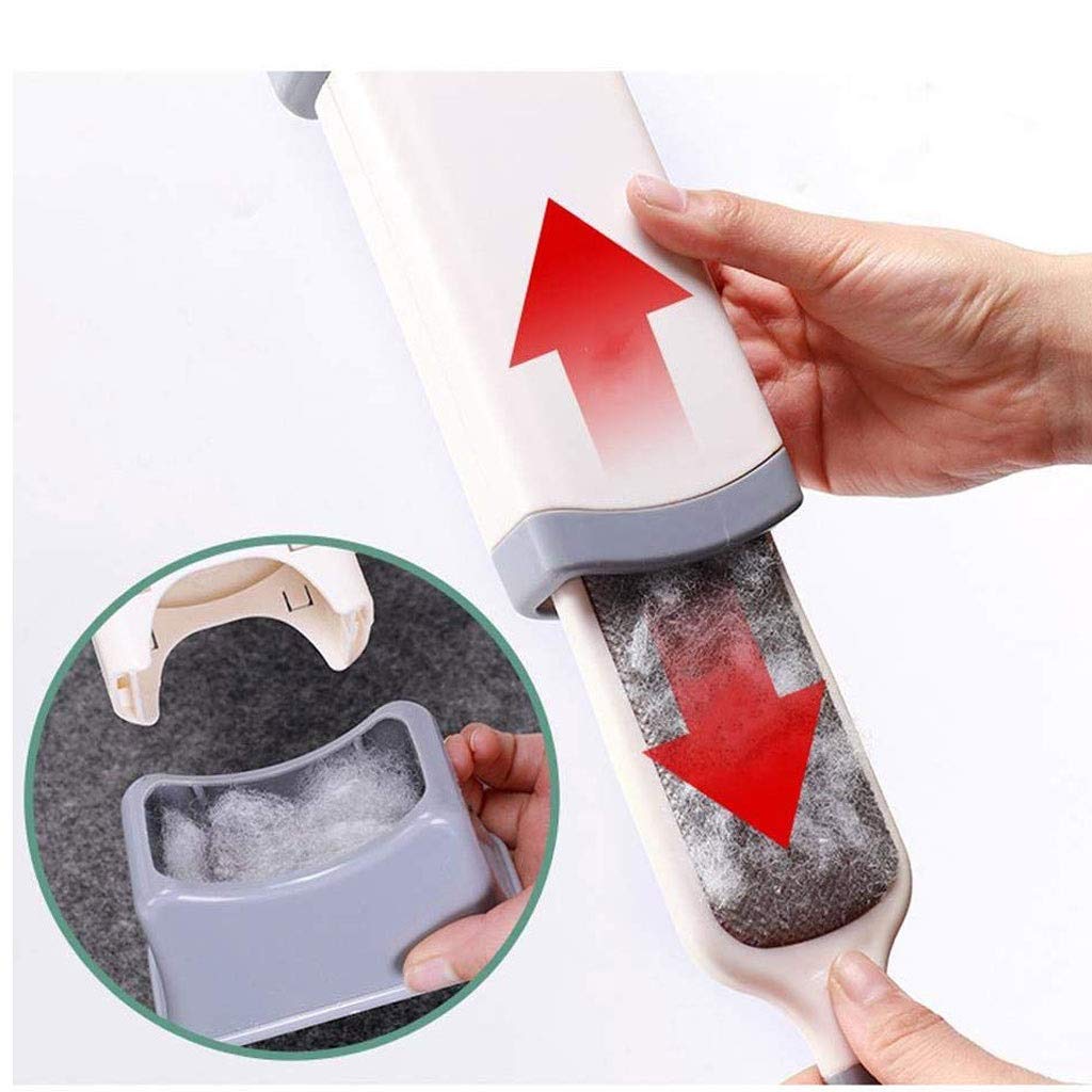 Quitapelusas de Ropa, Cepillo quitapelusas electrostático de Doble Cara con Rodillo, Cepillo Grande para Quitar el Polvo, Elimina el Pelo Manchado