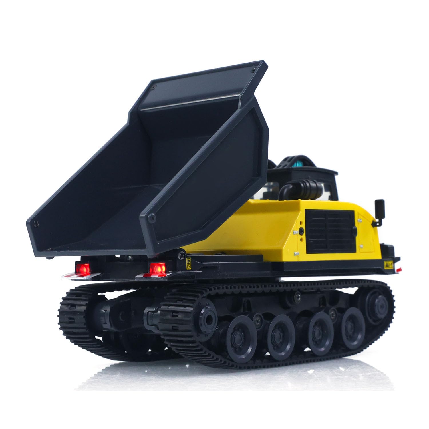 Toucan RC Hobby YG 1/50 T14R Leopard RTR Elektro-Fernsteuer-Kipplaster, Baumaschine, Raupen-Kipplaster, Modell aus Aluminiumlegierung, Ladefläche mit unbegrenzter Drehung nach Links und rechts