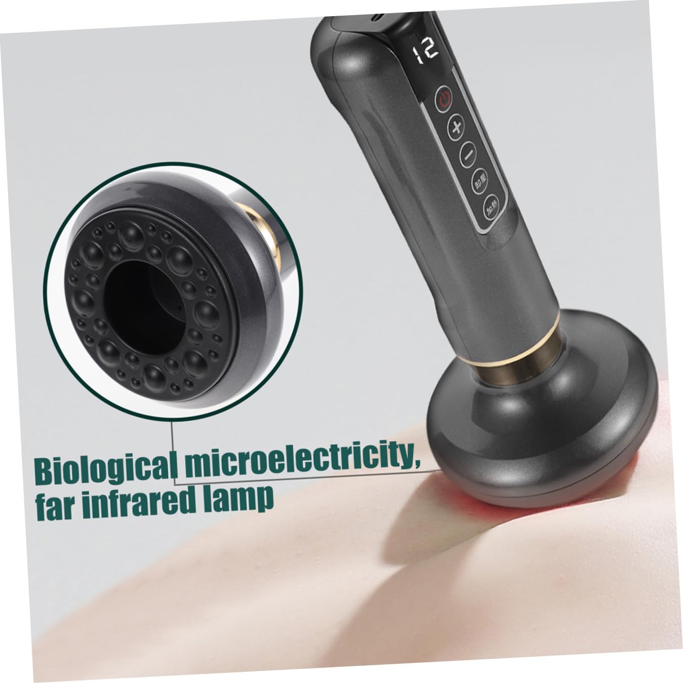 Dispositivo Negro de Mano Raspador Multifunción Eléctrico Abs