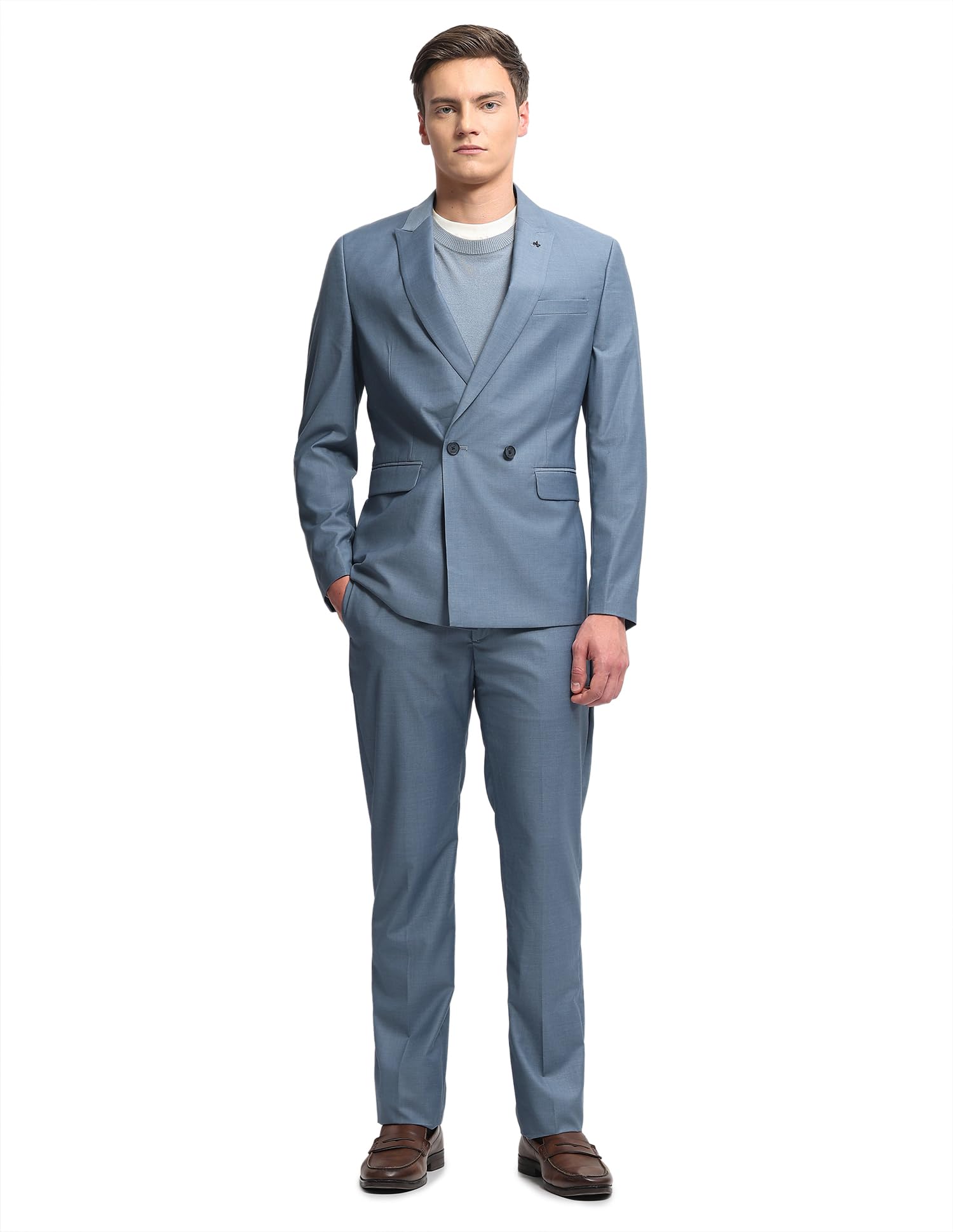 arrow Men's Dobby Two Piece Suit-picture-41