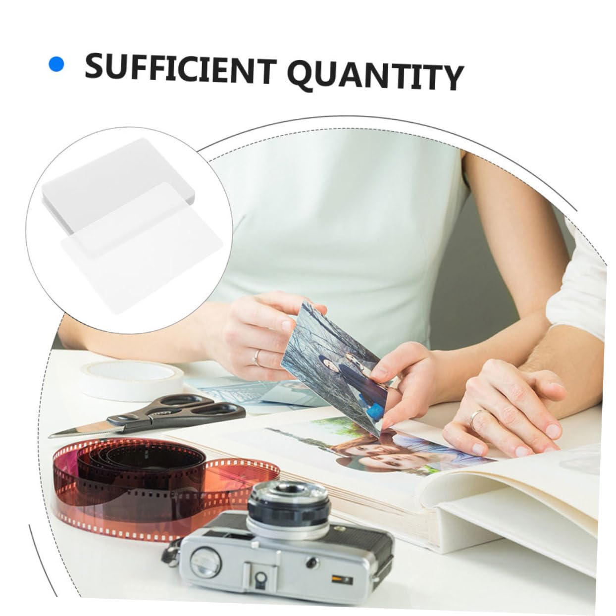Blatt mit Dichtem Verschluss 200 Transparente Laminierfolie aus Pvc Einfache Aufbewahrung zum Schutz von Fotos und Dokumenten im Office und Heimgebrauch