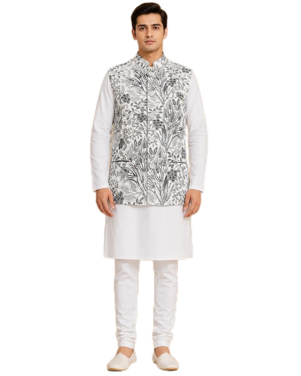 Mens Ethnic Wear Modi Jacket with Floral Embroidery-picture-28