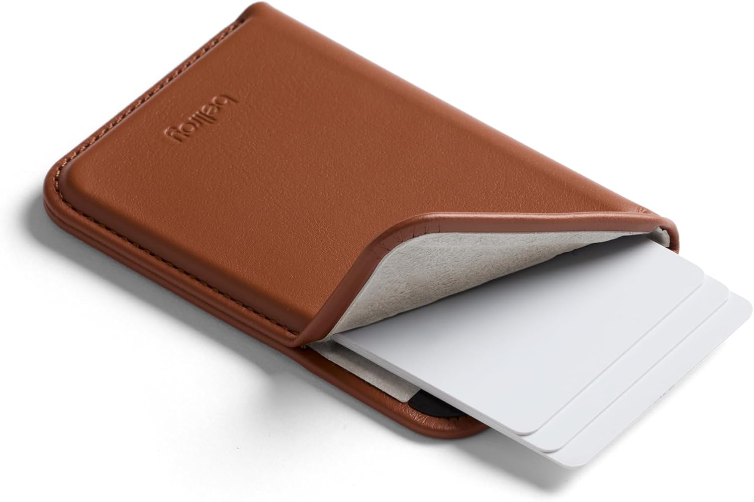 Bellroy Mag Wallet – (Leather magnetic card holder) - Rust