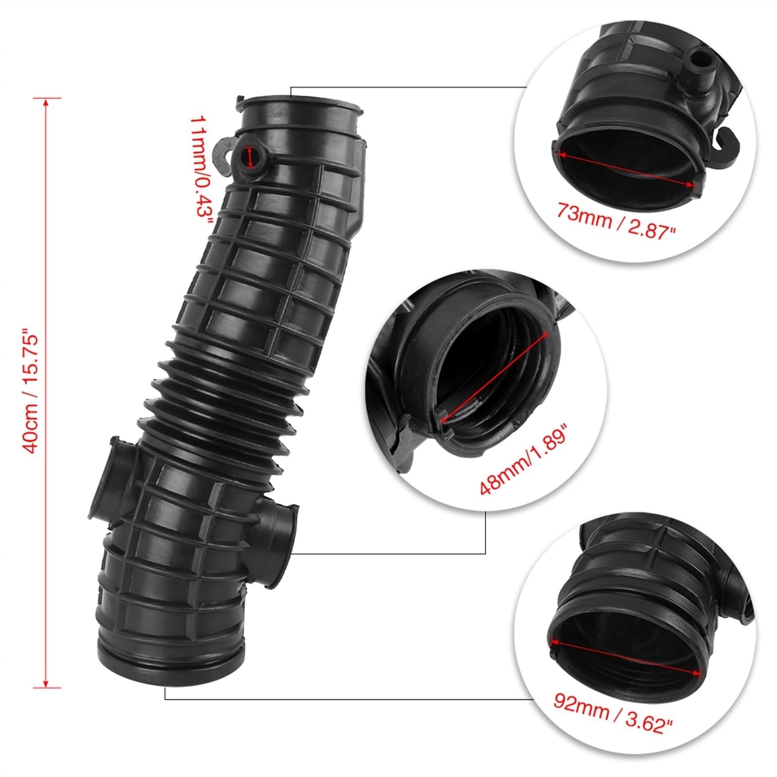 Prese D'aria Tubo Flessibile Filtro Flusso Corrugato Accessori Per Auto Motore Per Pilota 2006-2008 17228-RYP-A00