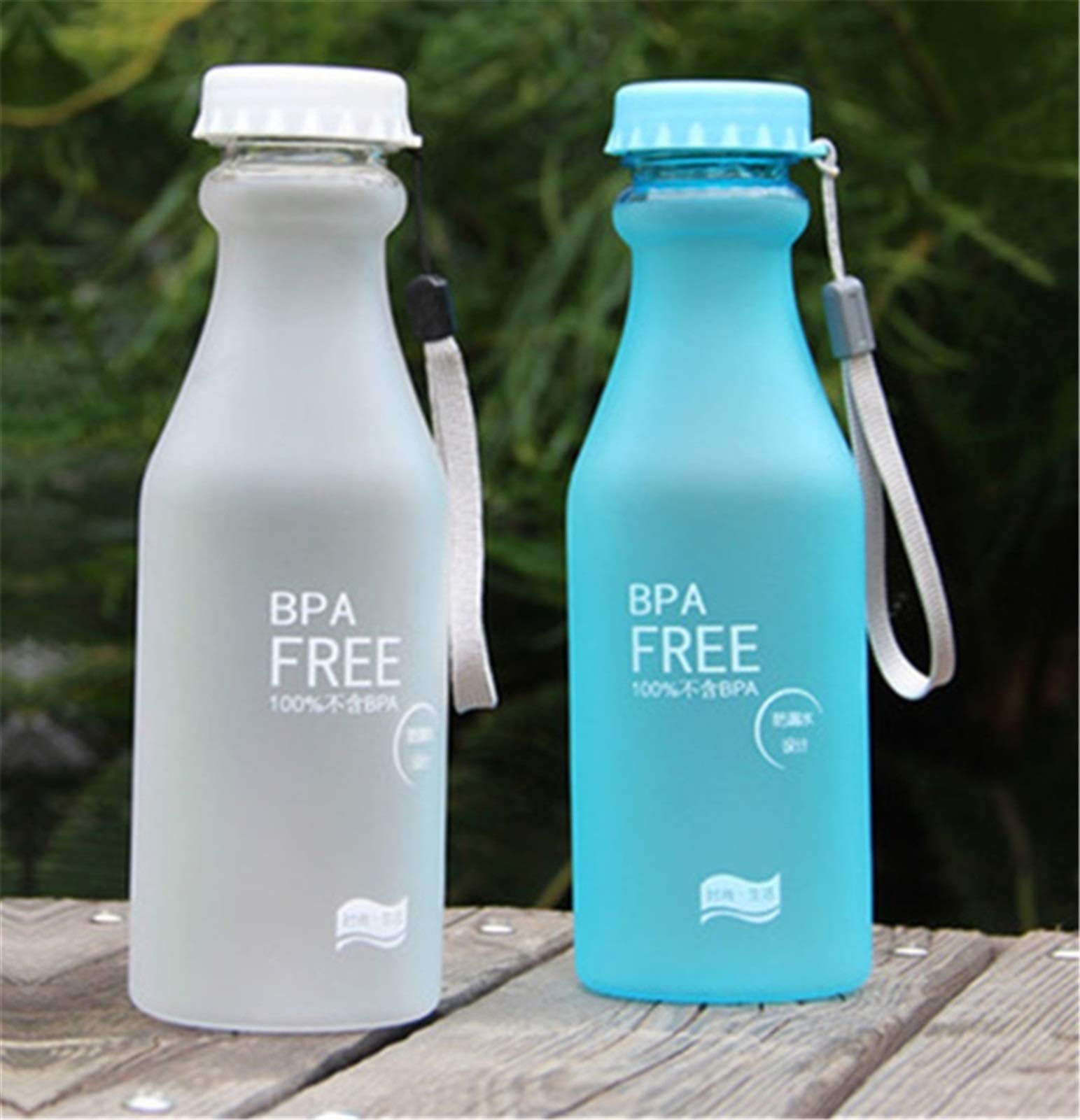 550 ml Bonbonfarbene BPA-freie Wasserflaschen Auslaufsicherer Trinkbecher Wasserkocher Outdoor-Sportwasserflasche Für TRunning Camping