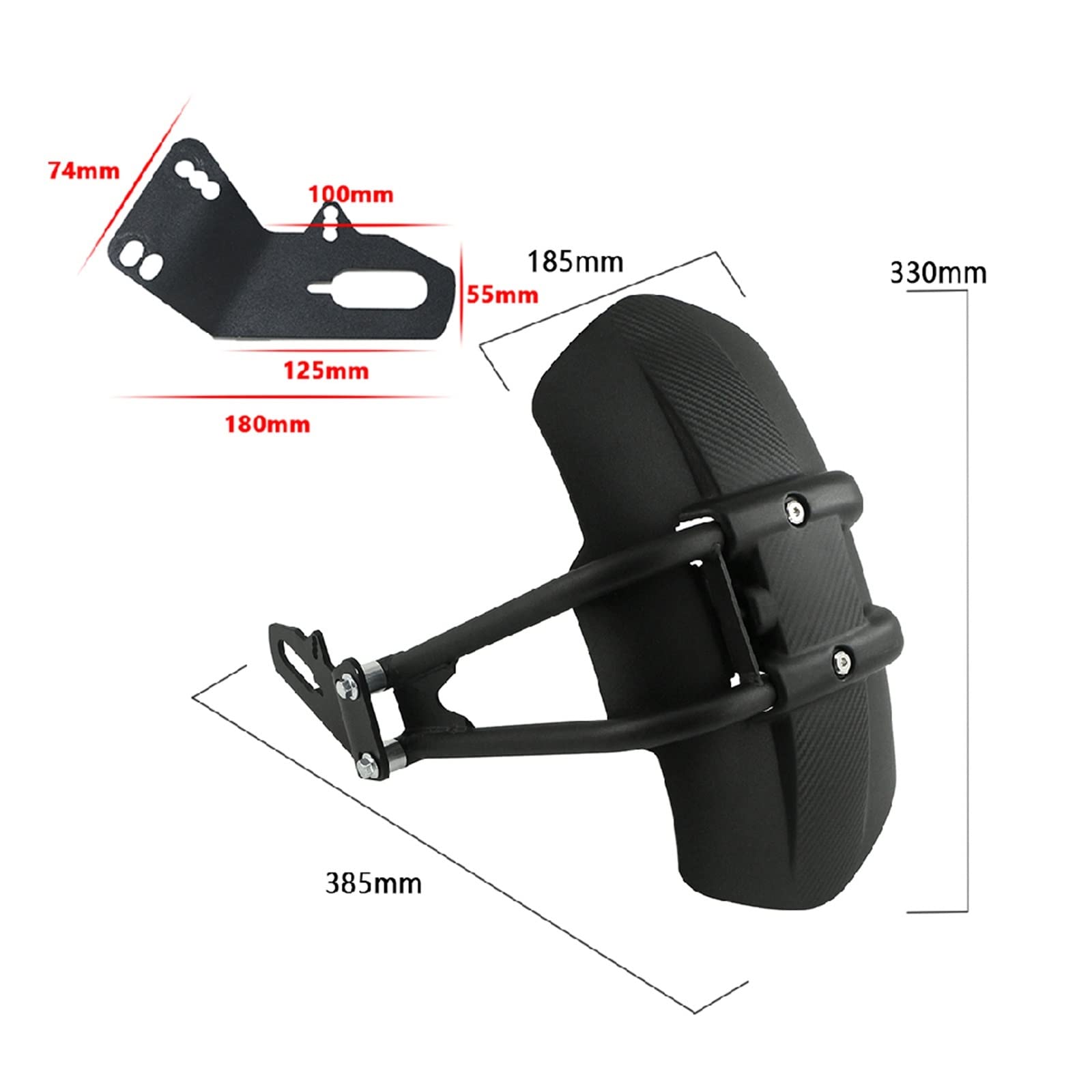 Extender Hugger Parafango moto per GW250 NC700 NC750X NC750D parafango posteriore paraspruzzi Fender Motocicletta
