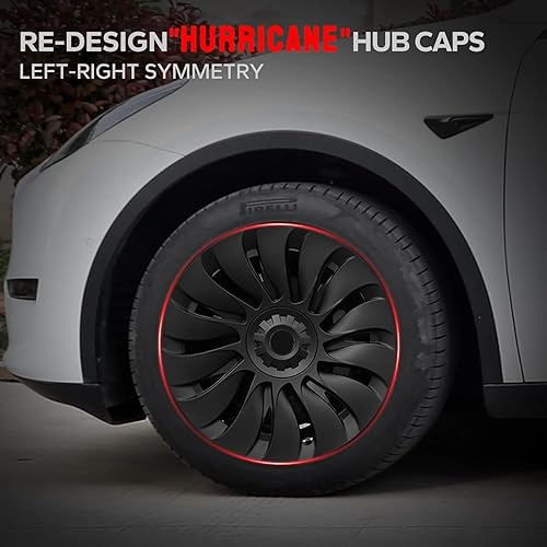 Miniatura 2 de Klutchtech Tapacubos modelo Y 2020-2023  19 pulgadas, fundas de rueda Gemini, tapas de rueda de 19 pulgadas, tapas de cubo de rueda Tempest de