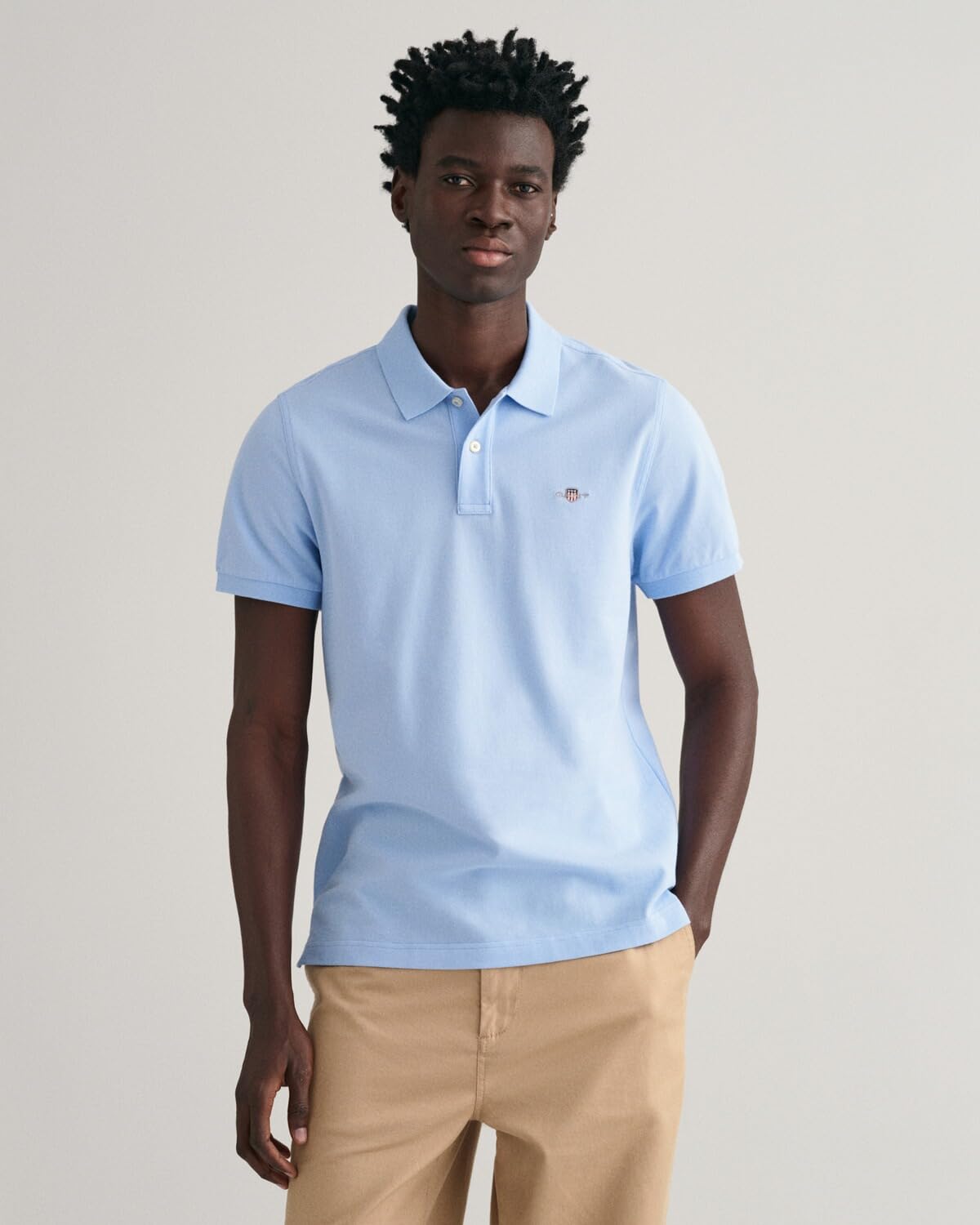 GANT Uomo Polo Regolare in piqué con Scudo, Rich Navy
