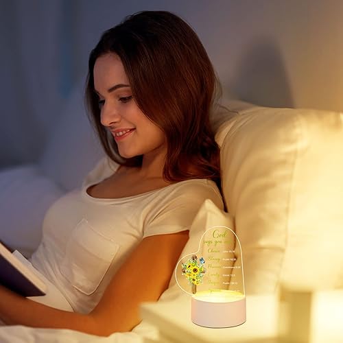 Miniatura 6 de Fabbay Regalos cristianos de acrílico para mujeres, mamá, regalos religiosos de Navidad inspiradores para mamá con versículos de la Biblia y