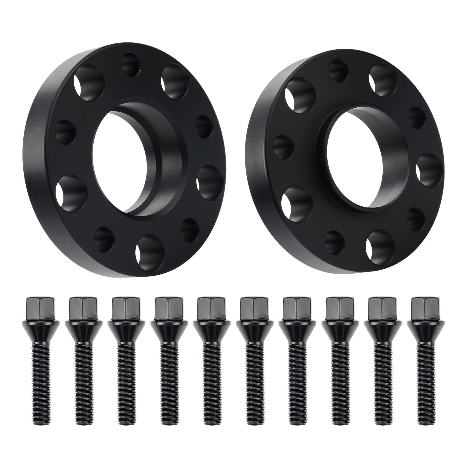 Torchbeam 5x120 Hub Centric Wheel Spacers 1 inch with M12x1.5 Thread Pitch, 72.56mm Hub Bore, 2Pcs Adapters for 328i, 325i, 335i, 330i, 528i, X1, 325Ci, 323i, 330Ci, Z3, 530i, Z4, 535i