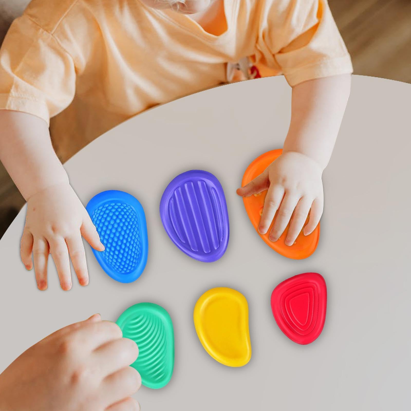 Amazon | Tachiuwa 感覚ストーン フィジェットトイ 6 個パック - 子供