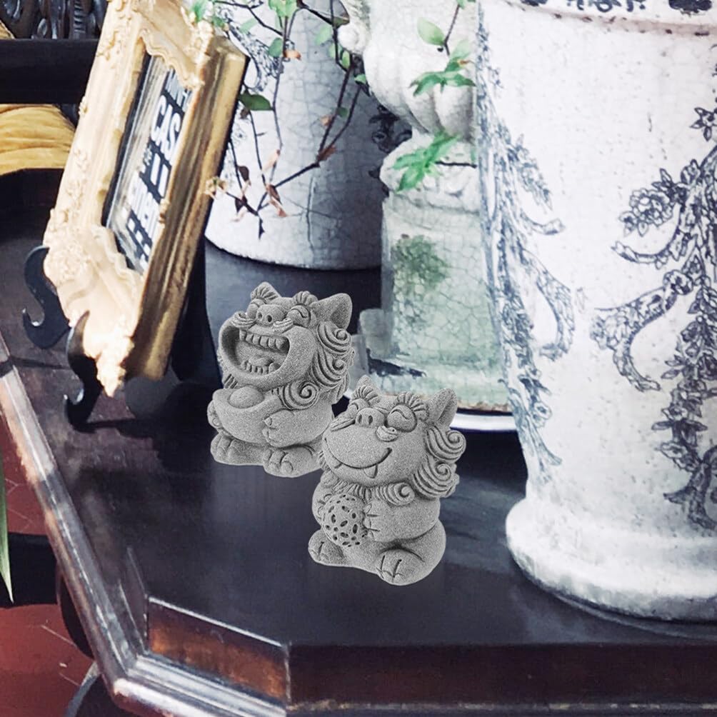 置物 シーサー 狛犬　陶器　一対　縁起物　魔除け　厄除け 沖縄 シーサー置物 Amazon.co.jp: UPKOCH シーサー 置き物 獅子 魔除け 狛犬 置物