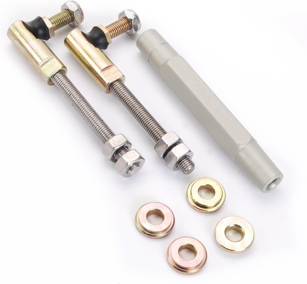 JEGS Adjustable Throttle Linkage Rod | Made in USA | Universal Fit For Holley, Edelbrock, Carter, AFB, Quick Fuel Carburetors, and More