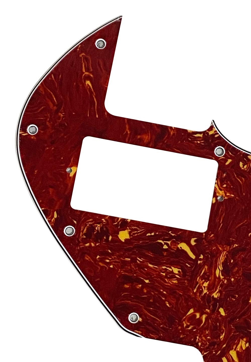 For Tele Merle Haggard f hole Thinline PAF Guitar Pickguard (4 Ply Red Tortoise)