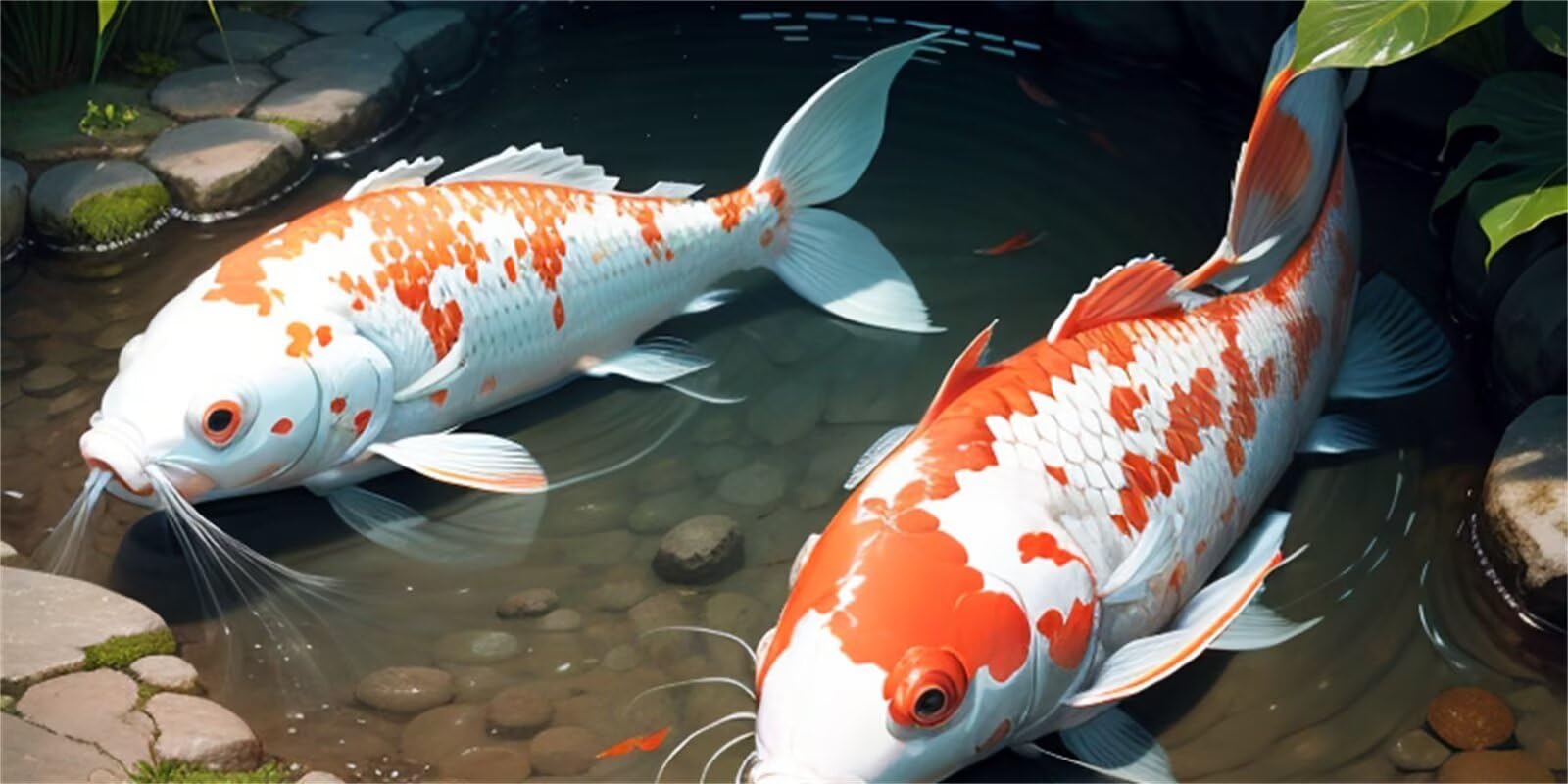 5D DIY Diamond Painting Kit Completo,Animal Koi 5D Pintura Cuadro Diamante Art Rhinestones Bordado Punto de Cruz Pintura Painting con Accesorios,para Adultos Navidad Decoración Hogar 70x140cm WS-403