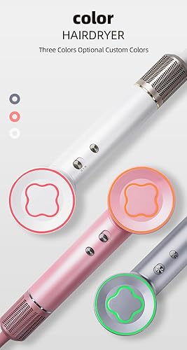 Miniatura 9 de Secador de pelo de alta velocidad, secador de pelo iónico negativo de 200 millones con motor sin escobillas de alta velocidad de 110.000 RPM para