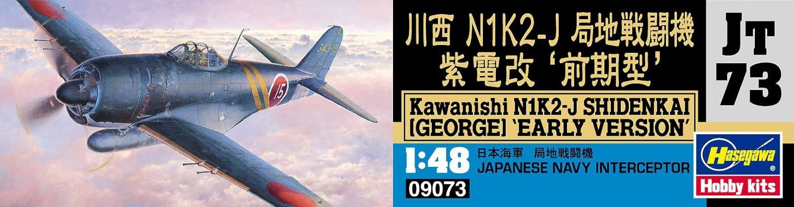 プラモデル完成機　1/48　紫電改「前期型」 紫電改 前期型 ハセガワ 1/48 完成品
