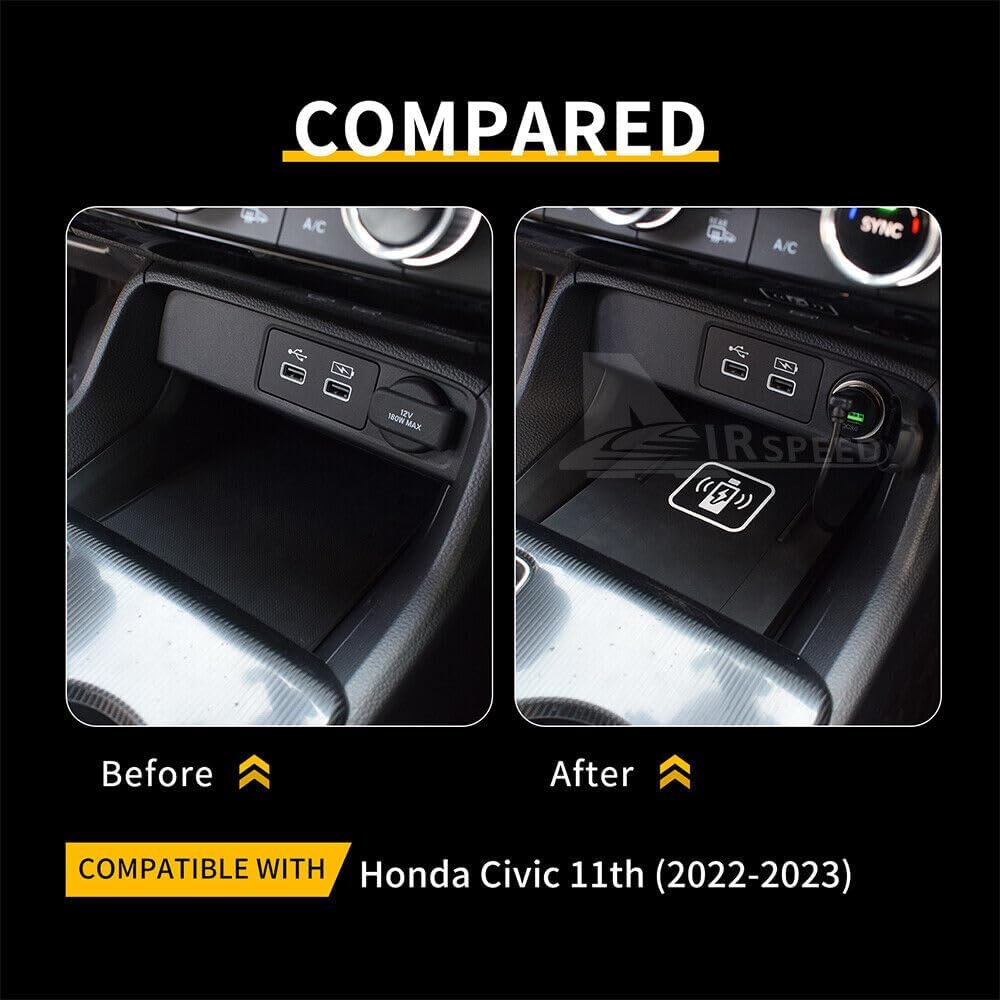 2022-2026 Honda Civic Wireless Charger, 15W Qi Pakistan Ubuy