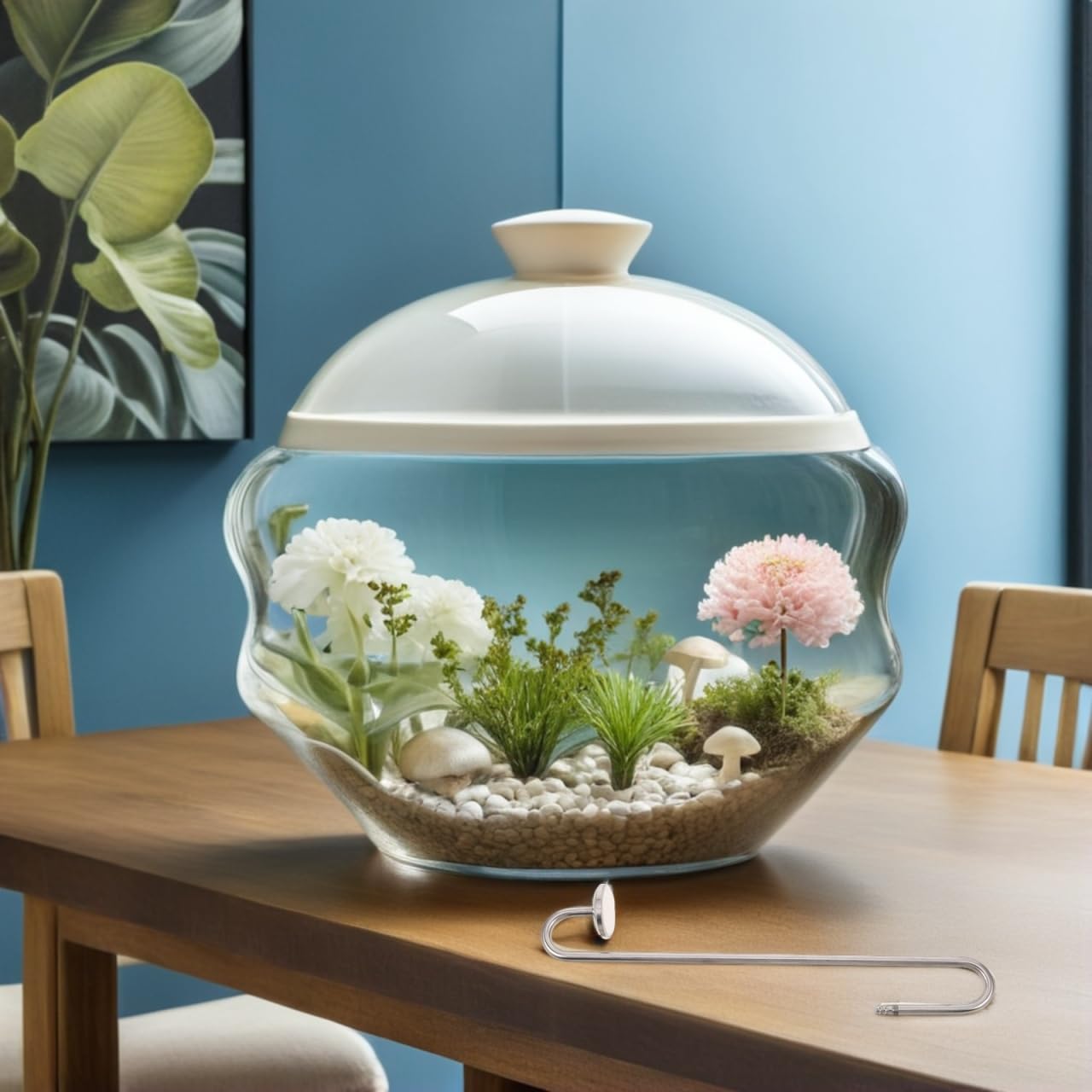 SHINEOFI Diffusore di ossigeno per pesci in acciaio inox, diffusore di bolle per acquario, per acquario, piante acquatiche, funzionamento silenzioso, facile installazione e manutenzione, adatto a