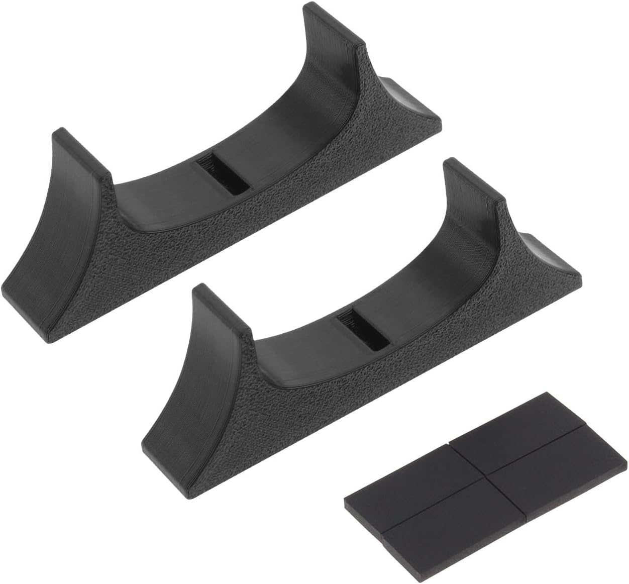 2pcs Wii U Gamepad Stand, Compatible with Wii U, Enhanced Cooling Design, Black