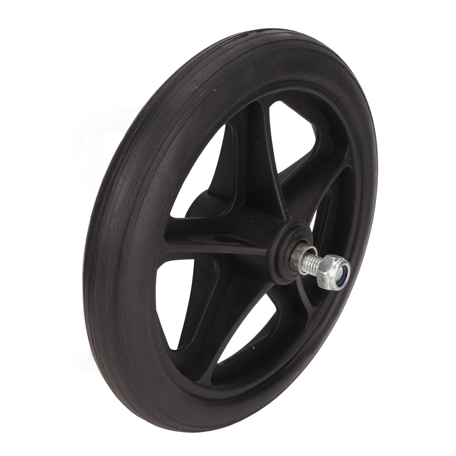 Reemplazo de Rueda de Silla de Ruedas, 2 Piezas de Rueda de Silla de Ruedas de 7 Pulgadas, Reemplazo de Rueda de Goma, Accesorios de Repuesto para Ruedas de Andador