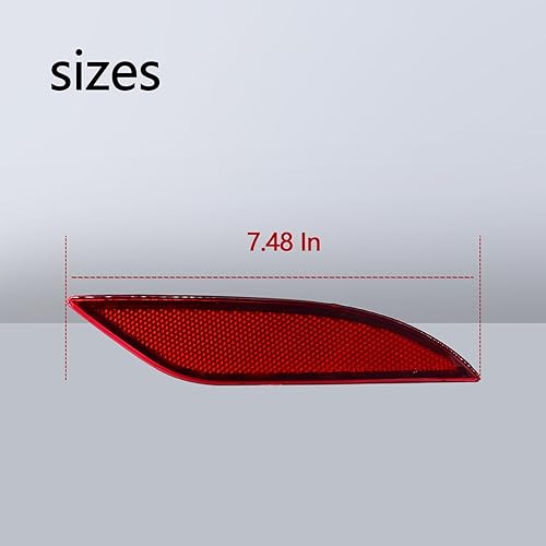 Miniatura 7 de Juego de reflectores de parachoques trasero derecho para Chevy Malibu 2016-2021, sustituye a GM1185113, 23174490 (derecha)