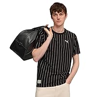 PUMA Maglietta Unisex a Righe (Confezione da 1)