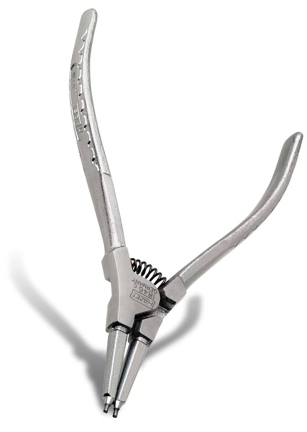 Hazet 1846C-1 Pinza per Anelli di Sicurezza, Argento, Lunghezza 140 mm