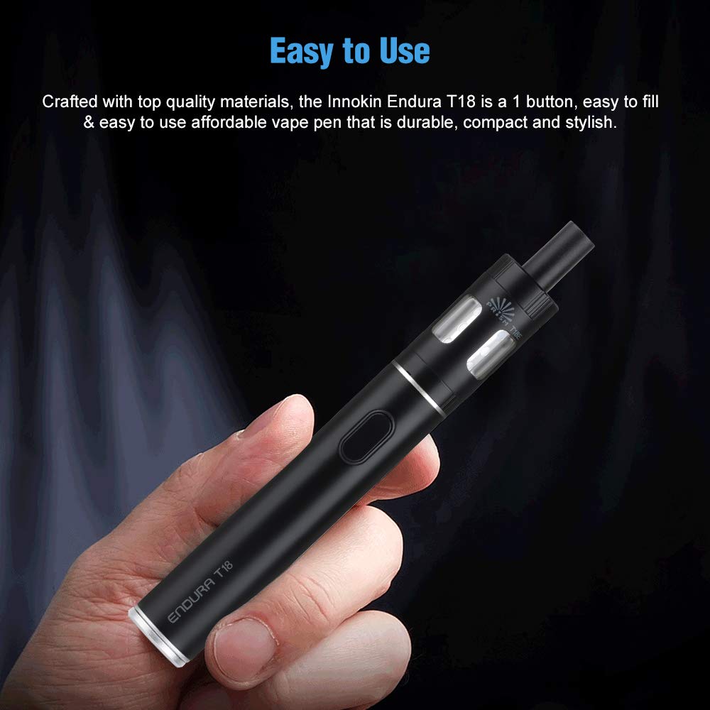 Innokin Endura T18E Prism E Cigarette Starter Kit, 2ml, No Nicotine - Full  of Black : Amazon.co.uk: Health & Personal Care