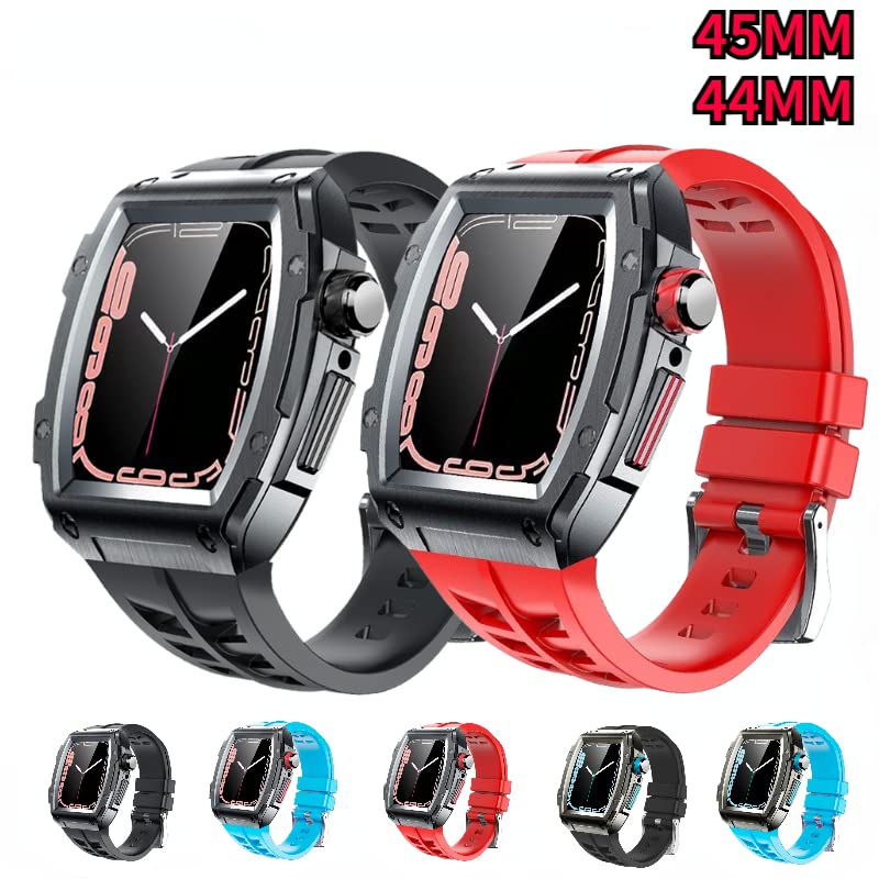 Kit Mod en acier inoxydable pour Apple Watch 45mm EZZON boîtier luxe - 2
