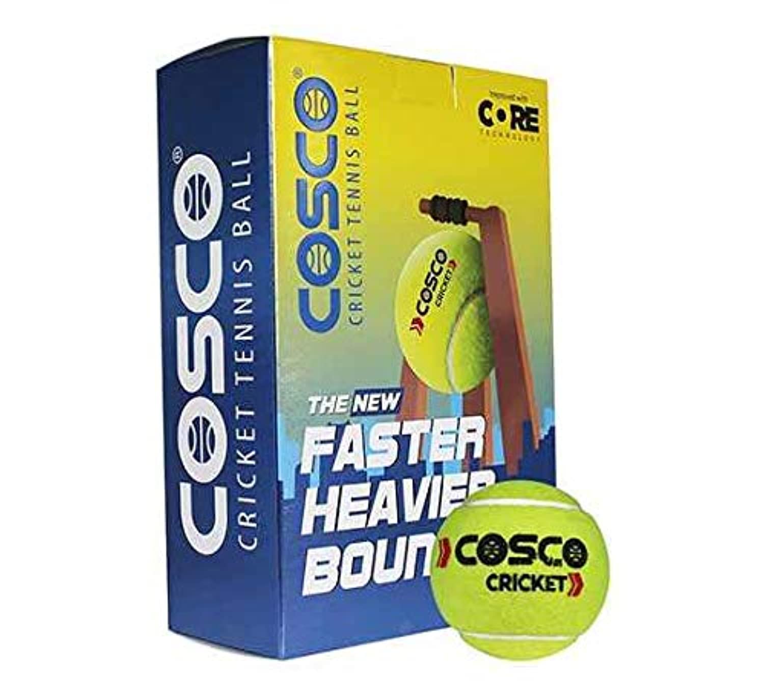 12001 Rubber Cricket/Tennis Ball, (Green)