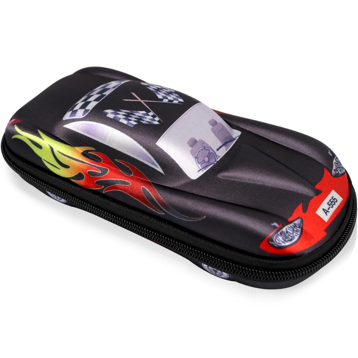 Doyomtoy Pencil Case, Racing Car Design, Iron, Portable, School & Office Use — image 1