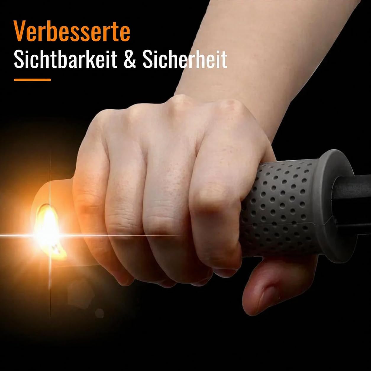 E Scooter Blinker Nachrüsten – Kabellose Lenkergriffe mit Blinker & Fernbedienung für Xiaomi M365 Pro 1S Pro 2 Mi3, Links Rechts Set, Elektro Scooter Zubehör