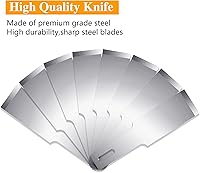 Vista 3 de Juego de 100 cuchillas de hobby #17, cuchillas de repuesto para cuchillos de hobby con caja de almacenamiento para arte y manualidades, suministros