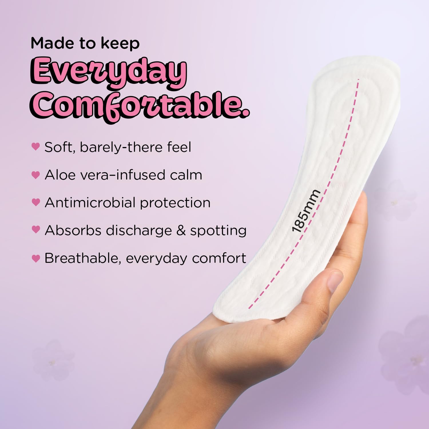 Pee Safe Panty Liners For Women Daily Use with Aloe Vera - 100 Liners 1
