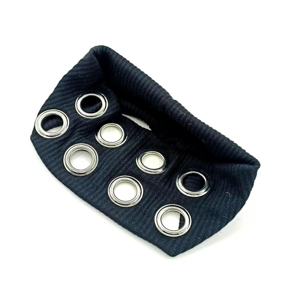 GMBYLBY Retro Styles Wide Elastic Headband With Breathable Hollowed Out Eyelets Design French Hairband