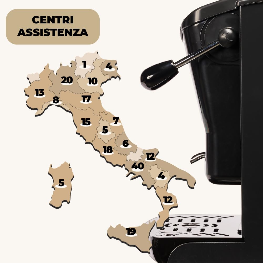 FABER COFFEE MACHINES POD Coffee Machine 44 mm Adjustable Brass Pad Press SCHWARZ