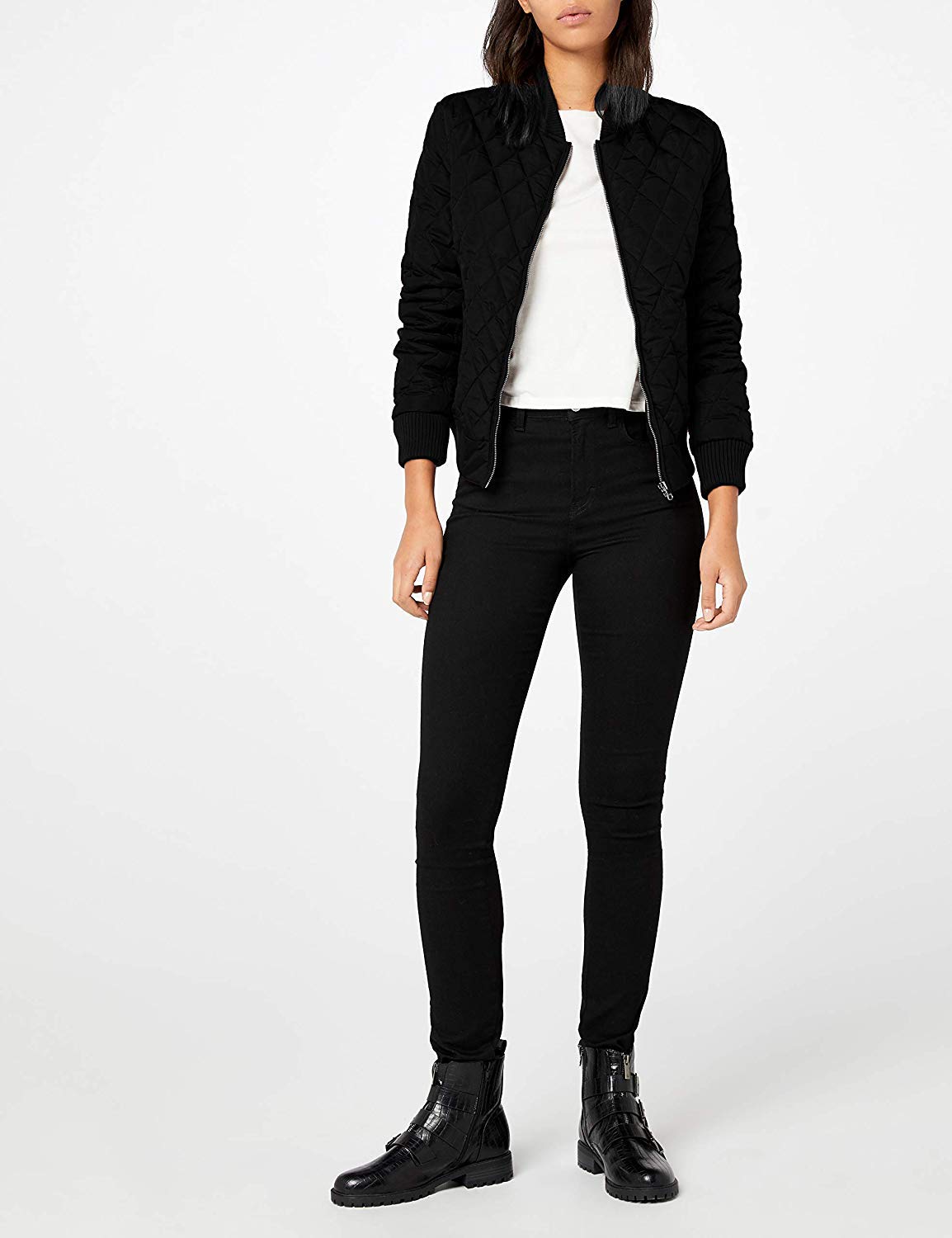 Urban Classics Damen Ladies Diamond Quilt Nylon Jacket