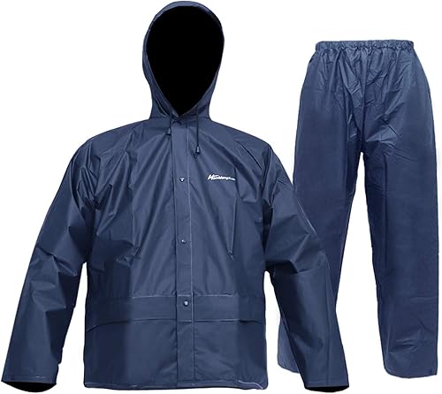Miniatura 2 de Traje de lluvia para hombre, impermeable, equipo de trabajo de lluvia, chaqueta y pantalones de lluvia ultraligeros