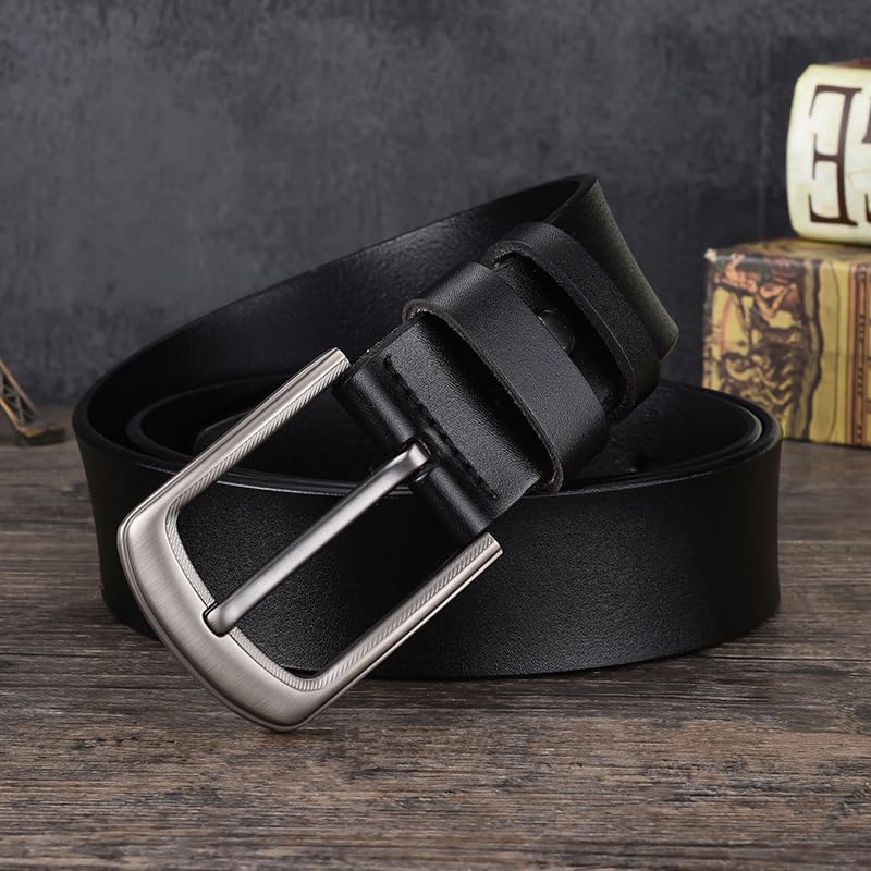 Adjustable Belt Men's Genuine Leather Belt Retro Cowhide Belt Casual with Jeans Belt 110cm, 115cm, 120cm, 125cm3