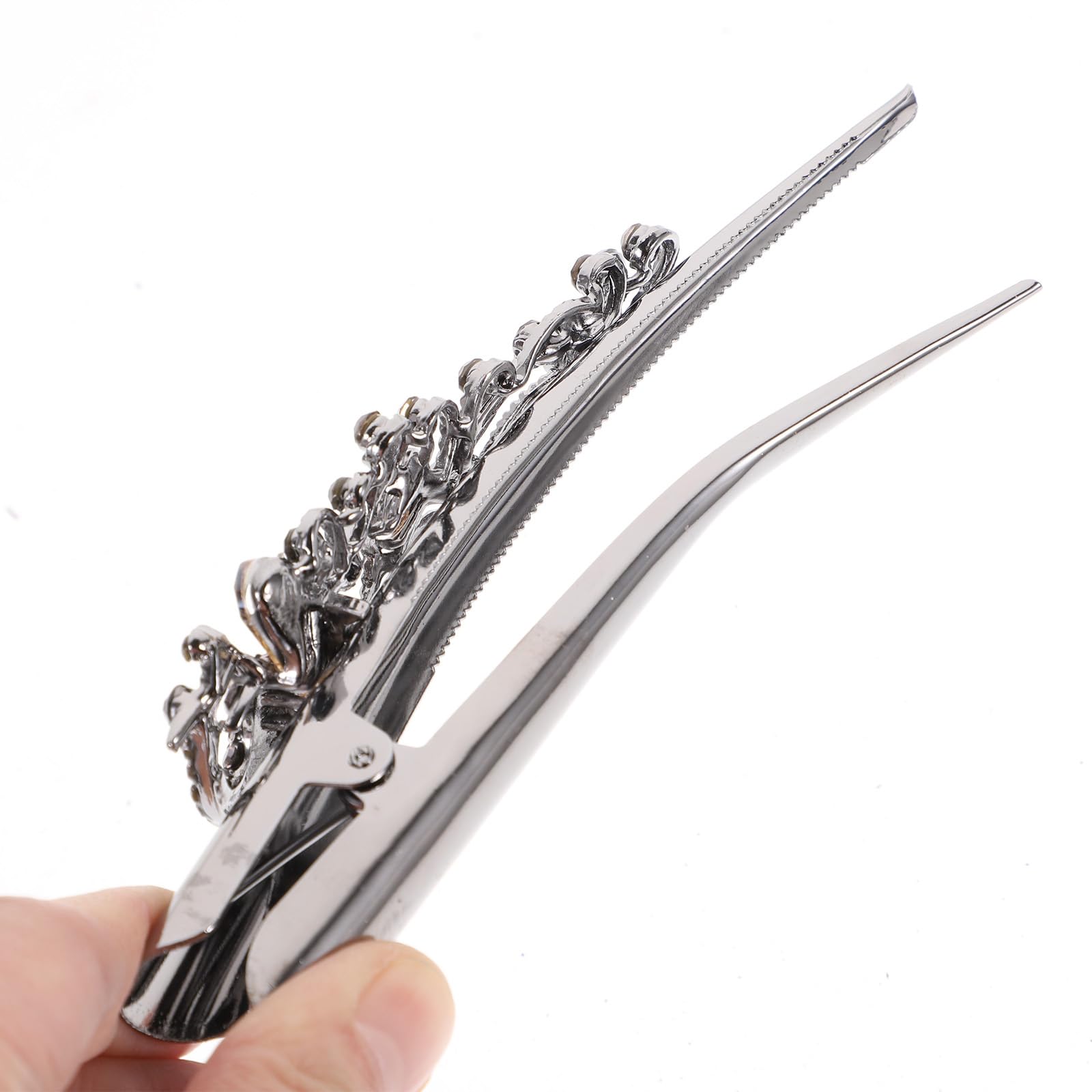 Vintage Rhinestone Hair Alligator Clips Spark Hair Clips Large Duckbill Clips Barrettes Hair Accessories for Women () - Image 3