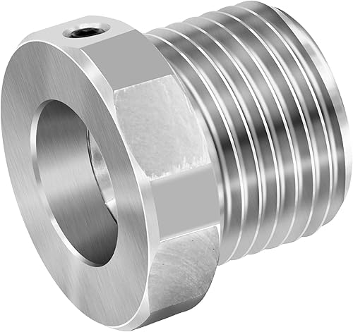 Miniatura 45 de Adaptador de husillo de cabezal de torno, convierte 1 "x 8TPI a 3/4" x 16TPI para torno de carpintería