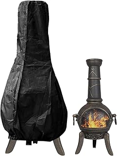 Chiminea Cover, Weather-Proof Chiminea Fire Pit Cover, Chiminea Covers Waterproof, Protective Fire Pit Heater Cover, Chiminea Caps, Outdoor Patio Chiminea Covers UV-Proof