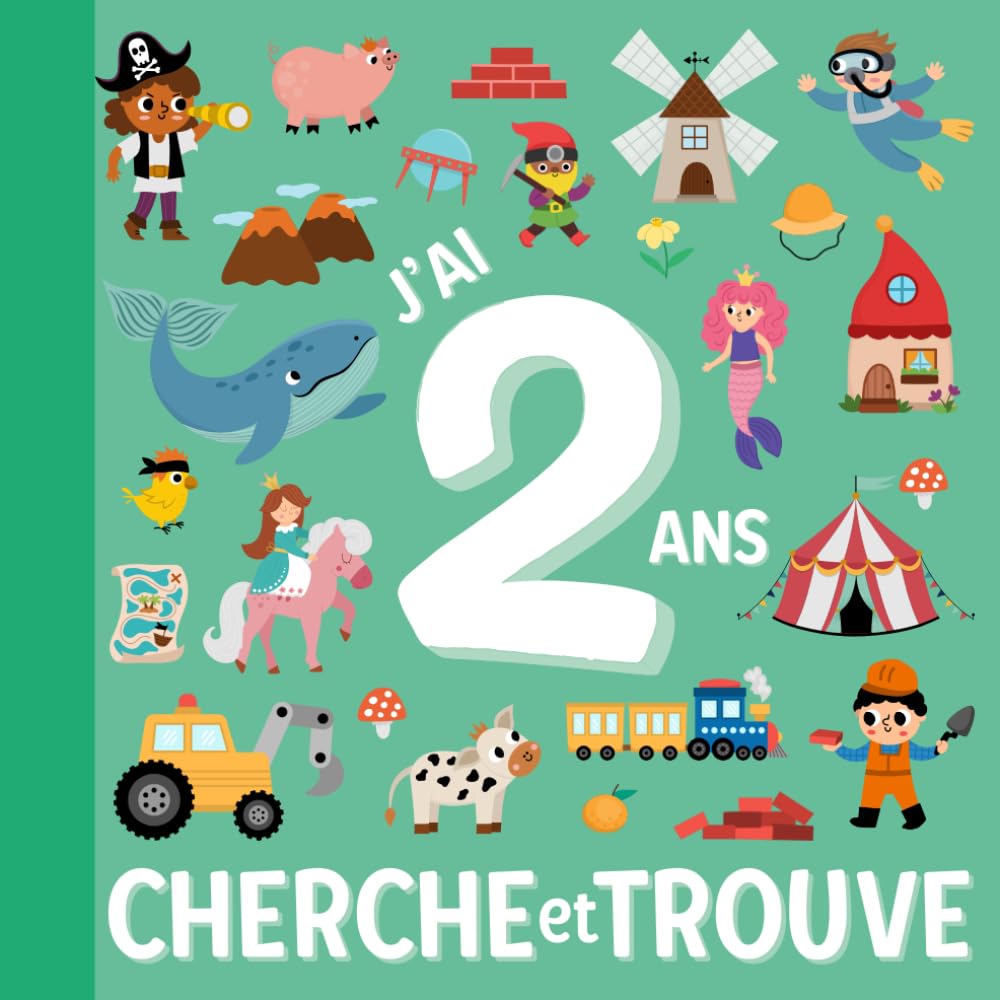 Cherche et Trouve 2 ans - Livre de Jeu Éducatif et Intéractif pour Éveiller la Curiosité des Enfants en français: Voyage Avion Maison Idée Cadeau - ... Écran - Apprendre Vocabulaire et Observation