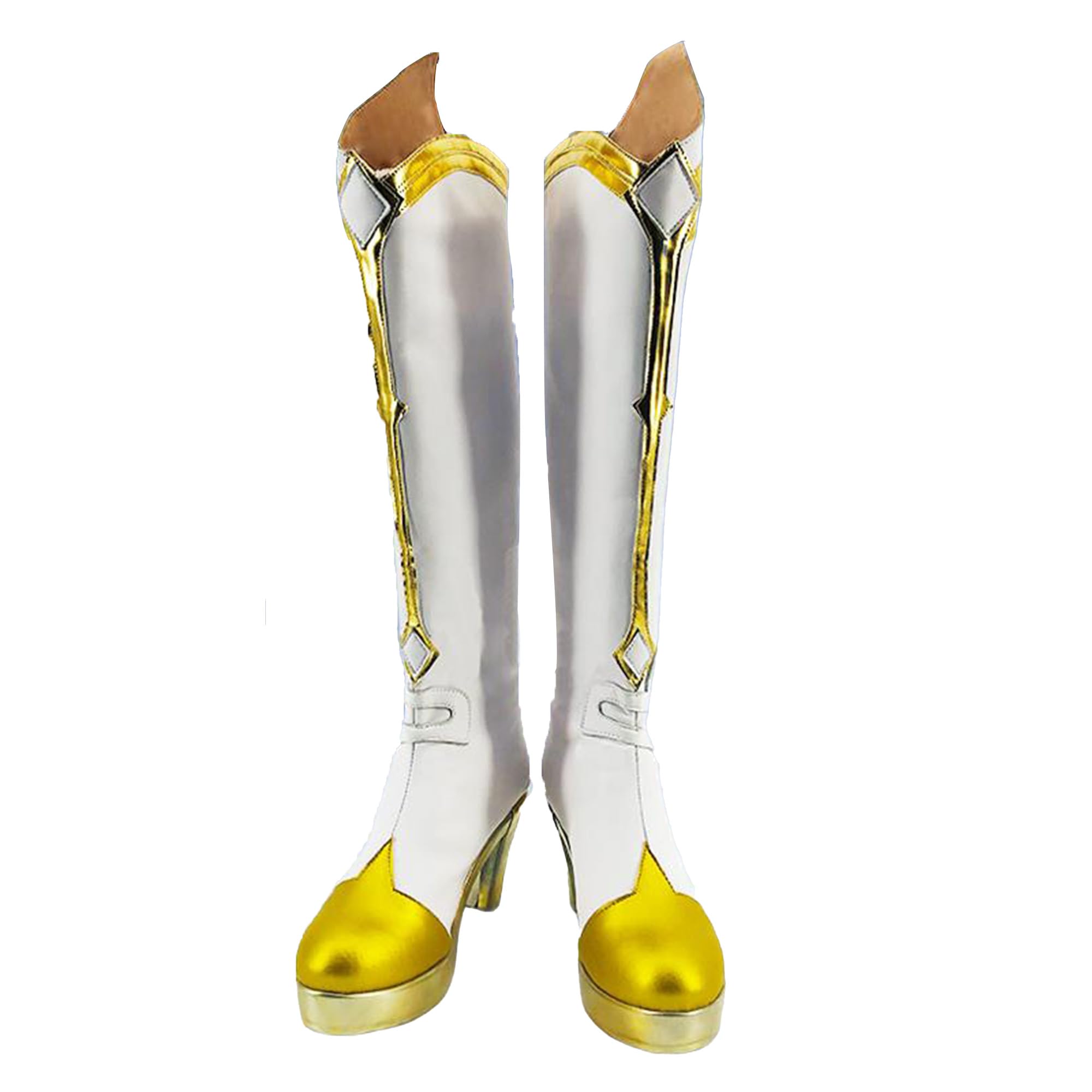 LXYQRS Genshin Impact Lumine Cosplay Shoes for Halloween, Anime and Game Conventions(39)