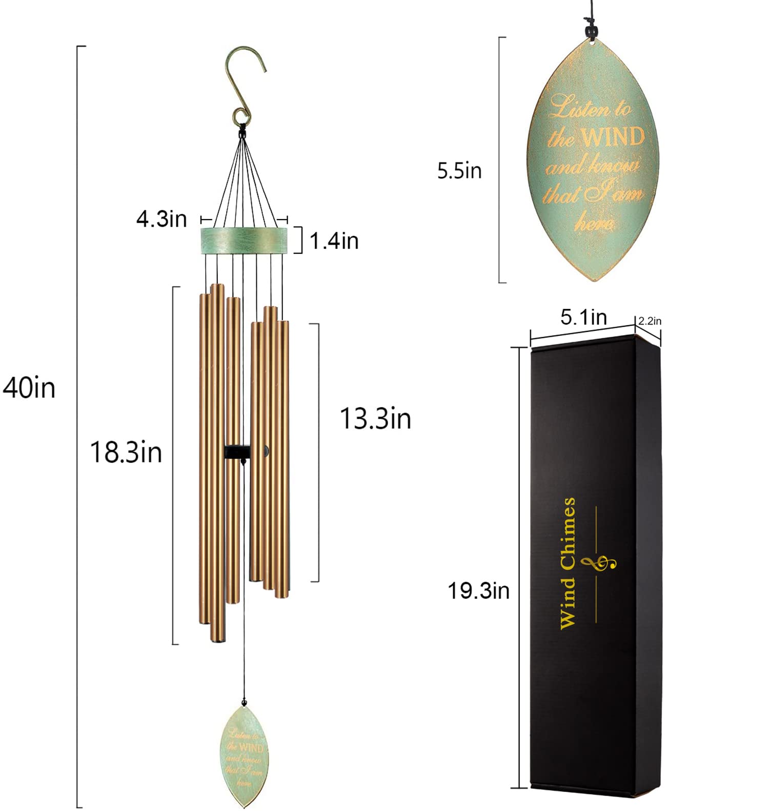 Carillon Commémoratif En Bois Pour La Perte D'un être Cher - Carillon